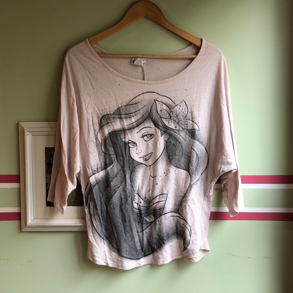 Disney Ariel Dolman Sleeve Tee